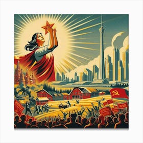 Communist Poster 3 Canvas Print