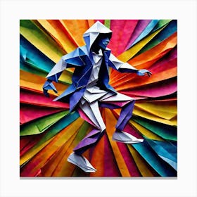 Origami Dancer 95 Canvas Print