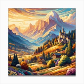 Alpine Village Canvas Print