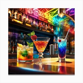 Rainbow Bar 1 Canvas Print