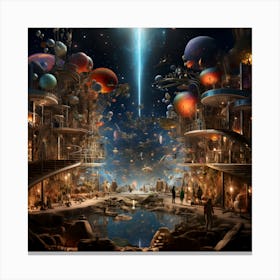 Fantasy Worlds Series By Csaba Fikker 34 Canvas Print