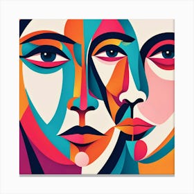 Women'S Faces Canvas Print