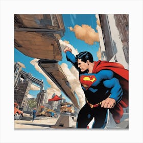 Superman 1 Canvas Print