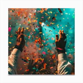 Confetti At A Party 1 Canvas Print