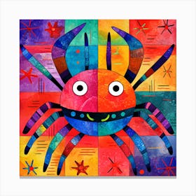 Colorful Crab Canvas Print