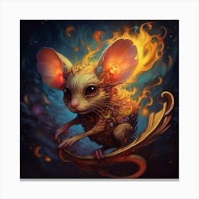 Fire Mouse 1 Canvas Print