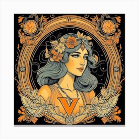 Zodiac sign Virgo Canvas Print