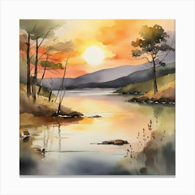 Sunset Painting Canvas Print