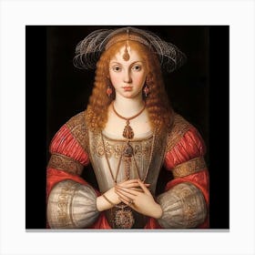 Lady Of The Court Canvas Print