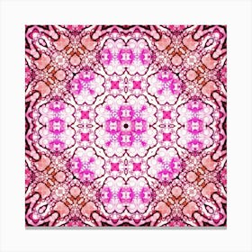 Pink Floral Pattern Canvas Print