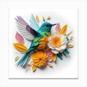 Paper Hummingbird Canvas Print