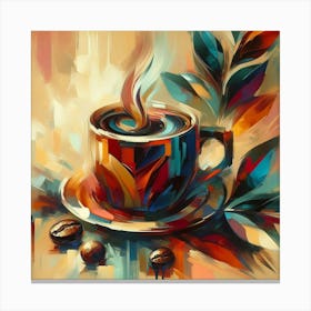 Coffee Painting 9 Canvas Print