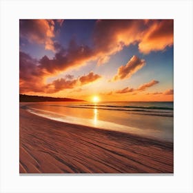 Sunset Stock Videos & Royalty-Free Footage 3 Canvas Print