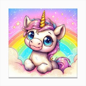 Cute Unicorn 1 Canvas Print