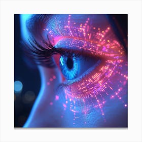 Futuristic Eye Canvas Print