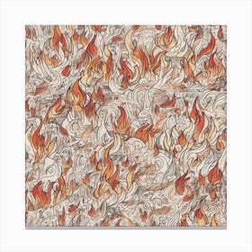 Fire art Canvas Print