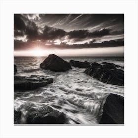 Sunrise Over The Sea 5 Canvas Print