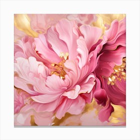 Pink Peonies Canvas Print