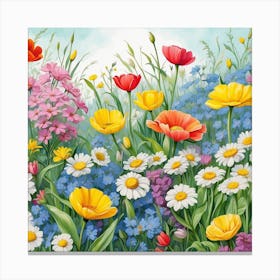 Wildflowers Canvas Print