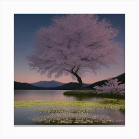 Cherry Blossom Tree Canvas Print