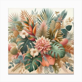 Jungle Bouquet 9 Canvas Print