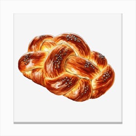 Jewish Braided Bread Canvas Print