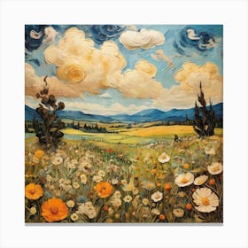 Blooming meadow 1 Canvas Print