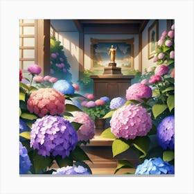 Hydrangeas Canvas Print