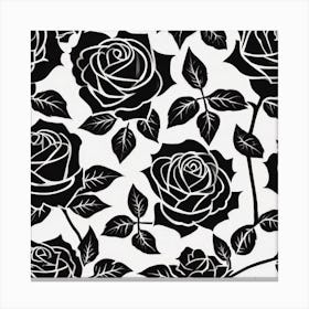 Black Roses Canvas Print