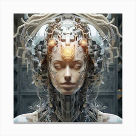 Futuristic Woman Canvas Print