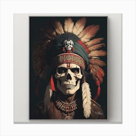 Indian Skull 1 Canvas Print