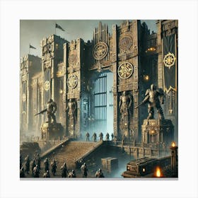 Grand Entrance Of The Bulwark Canvas Print