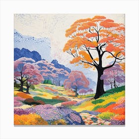 Point Art, Tree Canvas Print