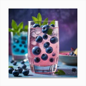 Blueberry Iced Tea Canvas Print