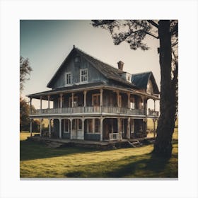 Old House In The Countryside Canvas Print