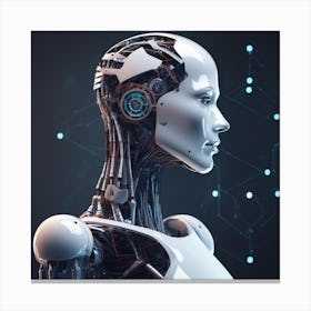 Cyborg Woman 5 Canvas Print