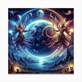 Angels And Demons 6 Canvas Print