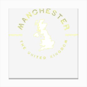 Manchester England Uk Retro Vintage Canvas Print