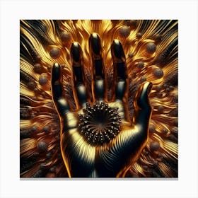 Golden Hand Canvas Print