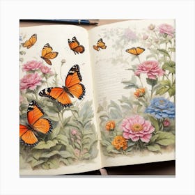 Butterfly Garden Canvas Print