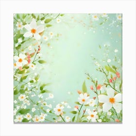 Spring Flowers Background 3 Canvas Print