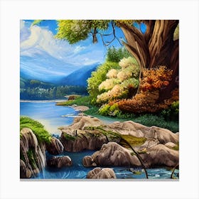 Serenity Landscape Canvas Print