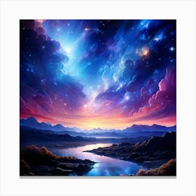 Sky At Night Canvas Print