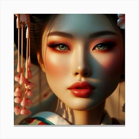 Creative Geisha Artwork 35 Canvas Print