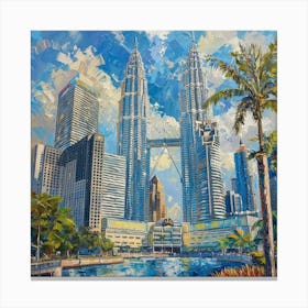 Petronas Towers 4 Canvas Print