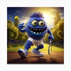 Tennis Monster Canvas Print