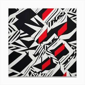 'Black And Red' 1 Canvas Print