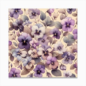 Violets 14 Canvas Print