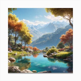 Landscape Painting 72 Canvas Print