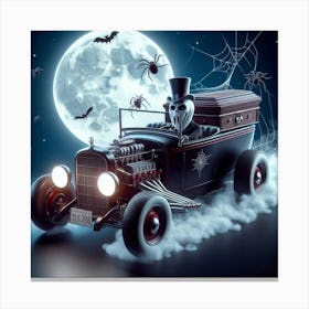 Spooky Car Canvas Print